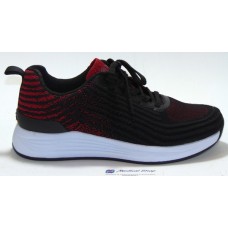 13601 Ανδρικό ανατομικό παπούτσι   της ARA Shoes μαυρο-κοκκινο